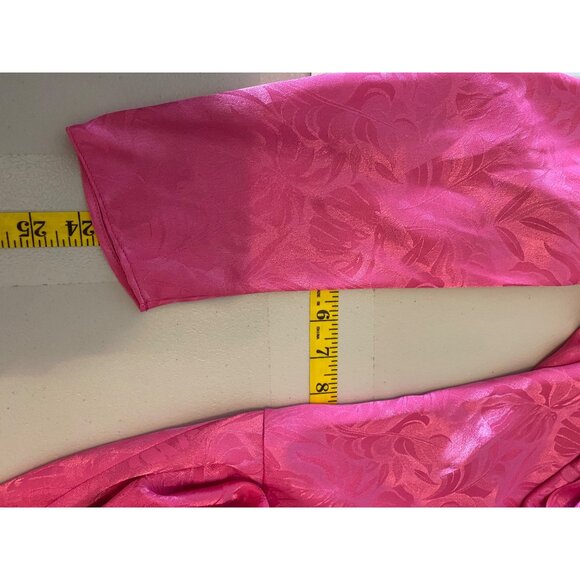 Vintage 1970's Pink Fuchsia Beaded Fringe Dress Size 10 Made In USA - Picture 11 of 11